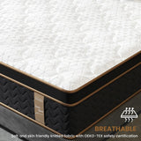 Plush Hybrid Mattresses With Gel Memory Foam, Individual Pocket Spring Motion Isolation Edge Support - Furniture Home Direct