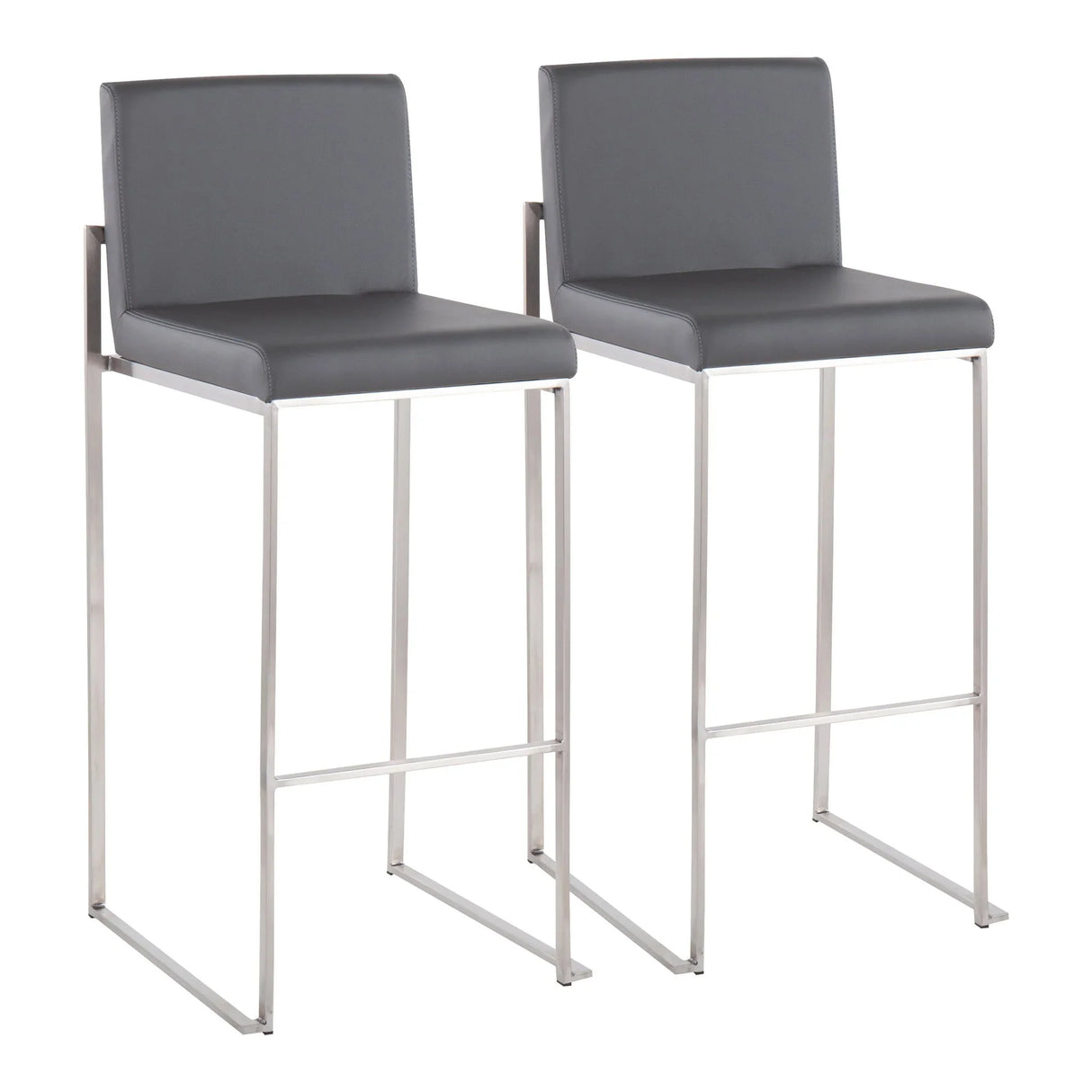 Fuji - Contemporary And Modern Elegance High Back Barstool - Furniture Home Direct