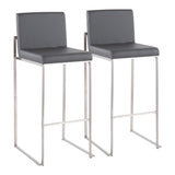 Fuji - Contemporary And Modern Elegance High Back Barstool - Furniture Home Direct