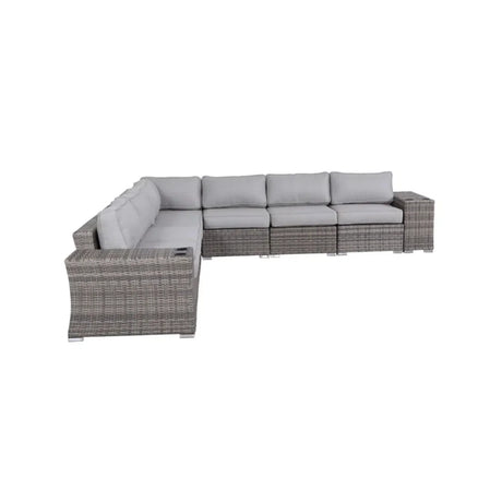 Rattan Sectional Sofa Set With Cushions - Furniture Home Direct