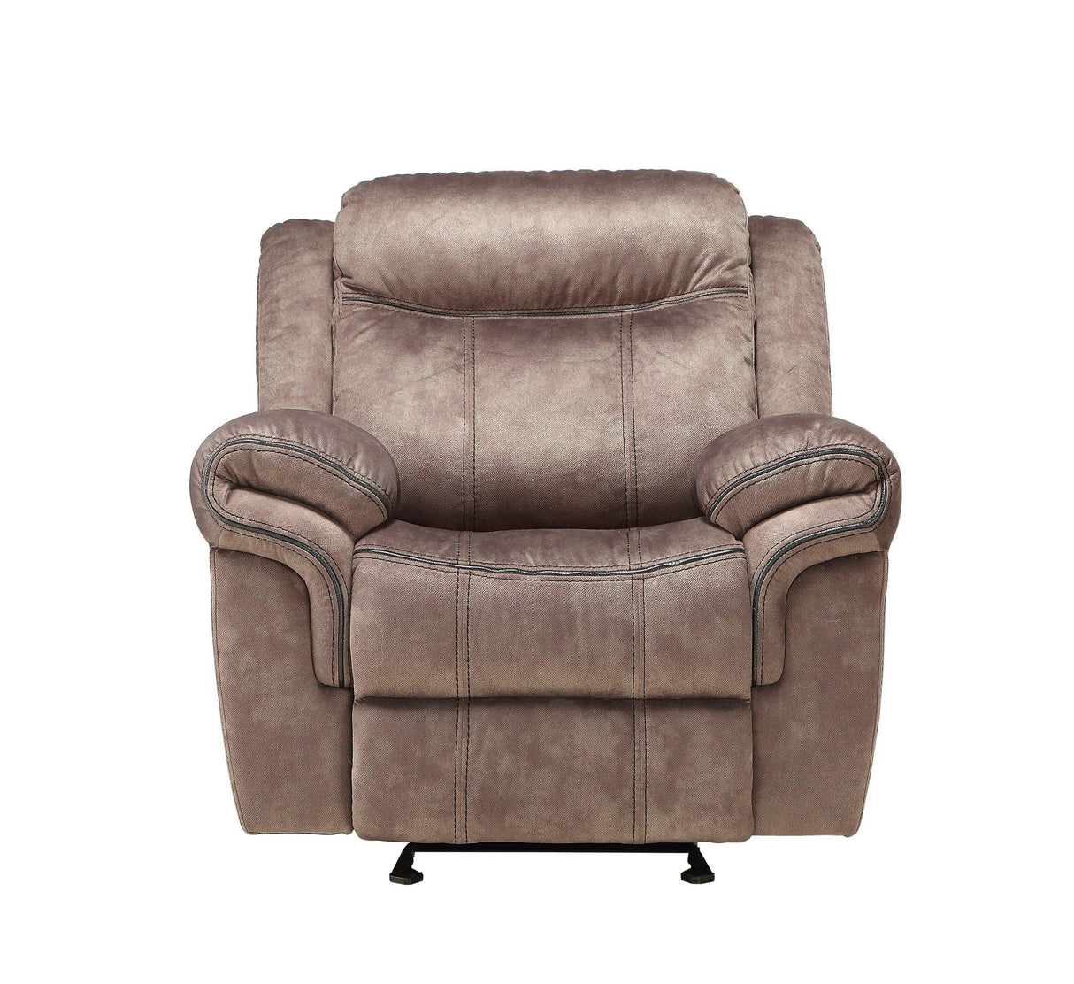 Zubaida - Two Tone Velvet Glider Recliner - Furniture Home Direct