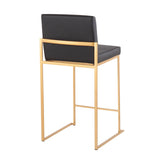 Fuji - Contemporary High Back Stylish Counter Stool - Furniture Home Direct