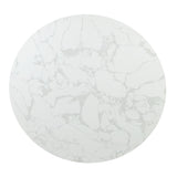 Clayten - Around Dining Table - Marble / Espresso - Furniture Home Direct