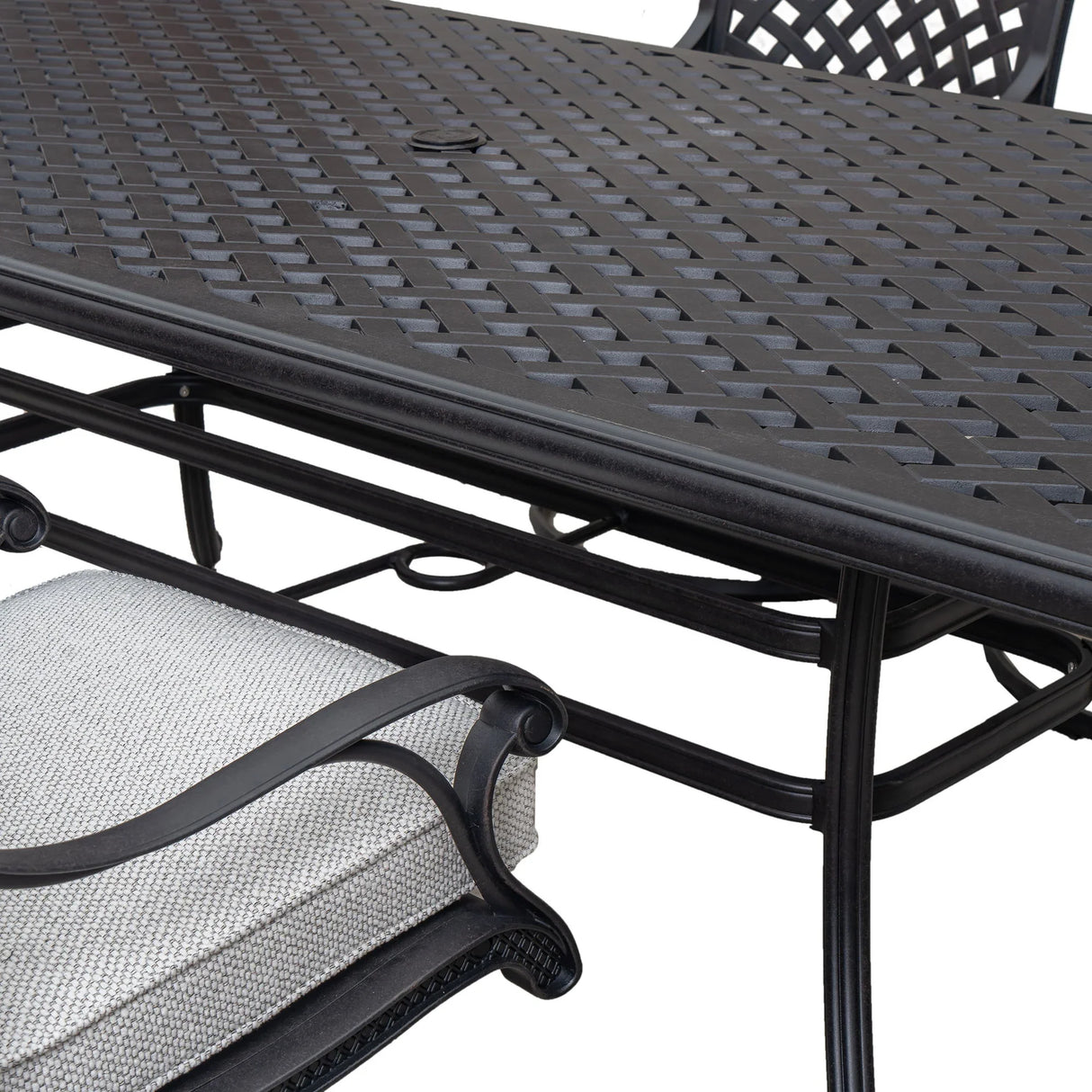 Stylish Outdoor 7 Piece Aluminum Dining Set With Cushion - Furniture Home Direct