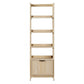 Transitional Narrow Bookshelf With Drawer On Bottom - Furniture Home Direct
