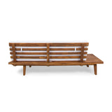 2 Seater Sofa with Water Resistant Cushions in Acacia Wood - White - Furniture Home Direct