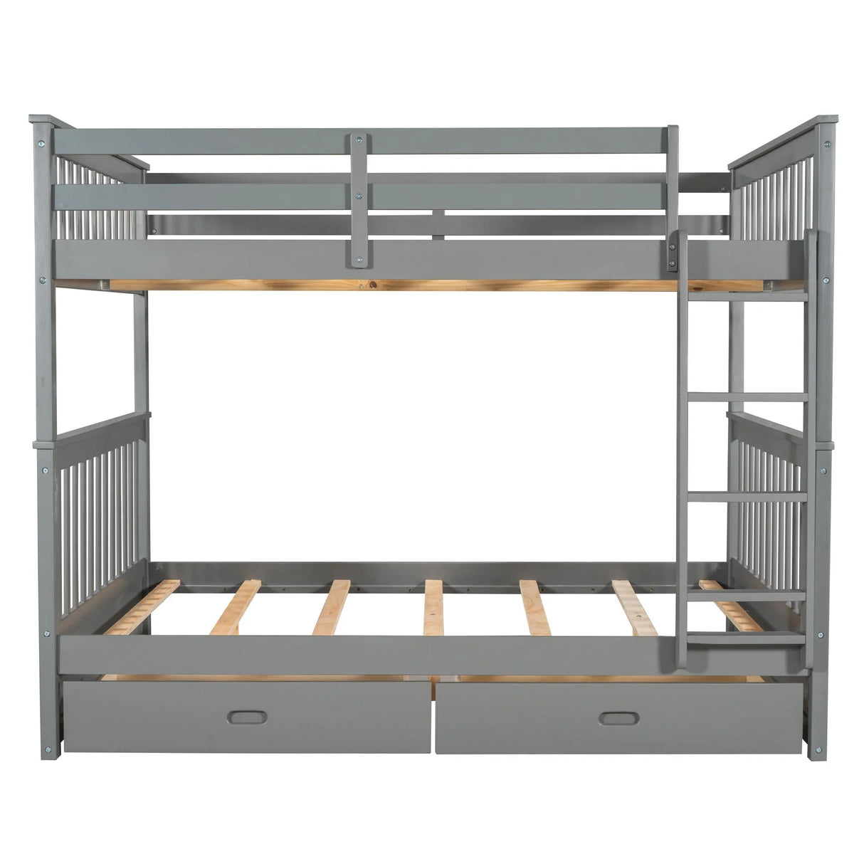 Bunk Bed With Ladders And 2 Storage Drawers - Furniture Home Direct