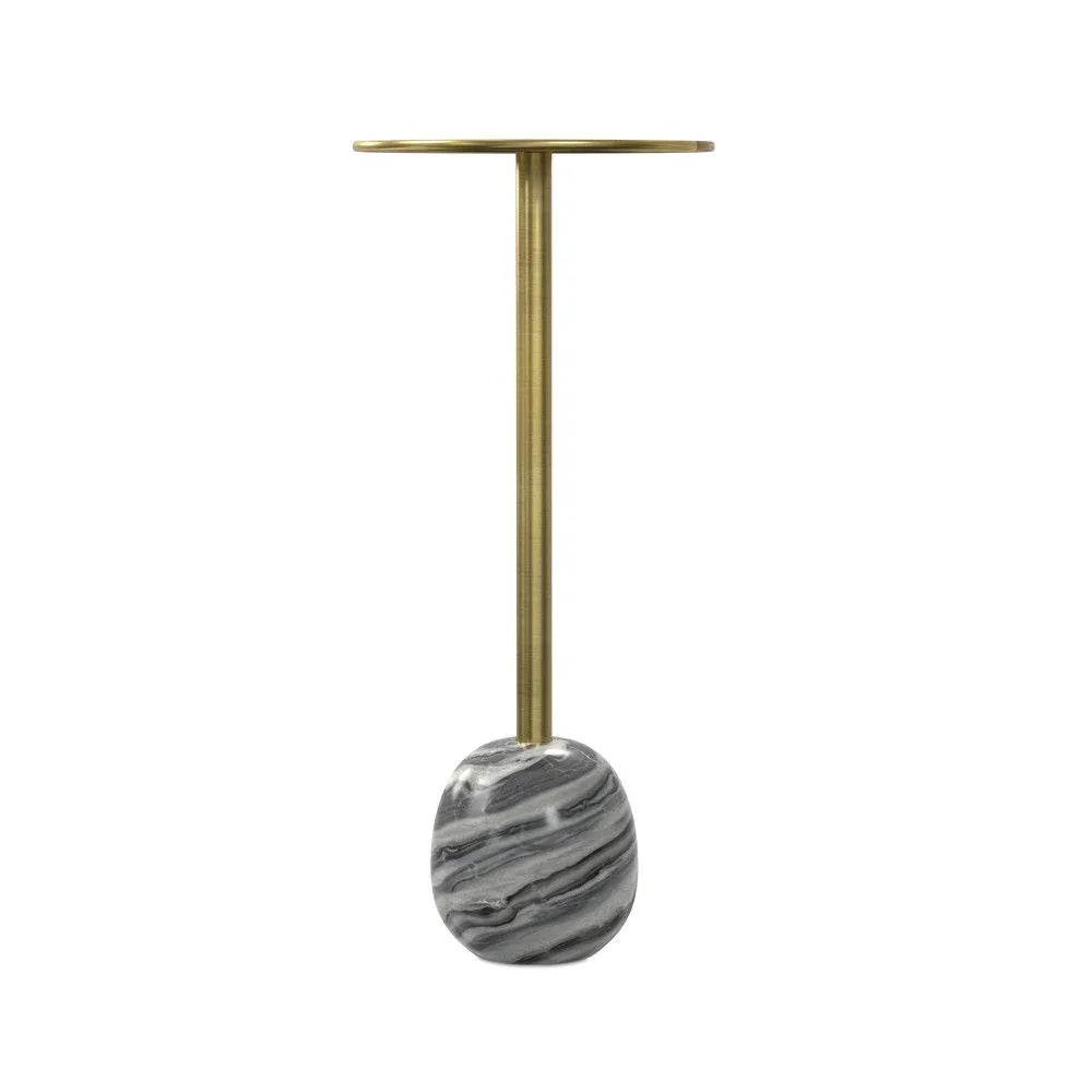Melene - End Table - Gray / Gold - Furniture Home Direct