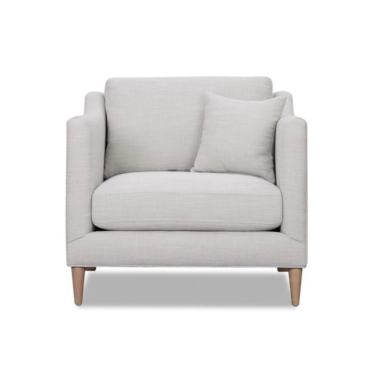Chair With High Track Arms - Beige - Furniture Home Direct
