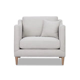 Chair With High Track Arms - Beige - Furniture Home Direct