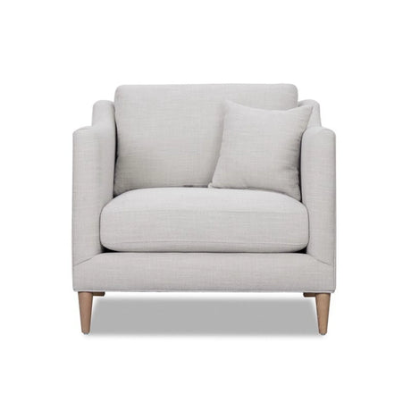 Chair With High Track Arms - Beige - Furniture Home Direct