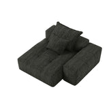 Modern Oversized Modular Sectional Sofa, Sparkling Chenille Fabric Soft Cushion Sofa With 2 Pillows - Furniture Home Direct