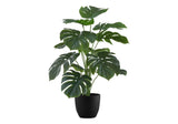 24" Tall, Artificial Plant, Monstera, Indoor, Faux, Fake, Table, Greenery, Potted, Real Touch, Decorative - Green / Black - Furniture Home Direct