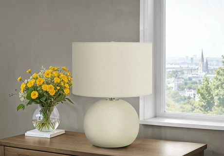 Lighting, Contemporary Table Lamp, Ceramic - Cream - Furniture Home Direct