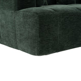 Sectional Sofa Modular Tufted Chenille Upholstery Green - Furniture Home Direct