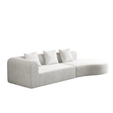 Modular Stationary Sofa - White - Furniture Home Direct