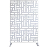 Decorative Freestanding Metal Privacy Screen For Indoor & Outdoor Use - Furniture Home Direct