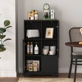Modern Cabinet With Glass Doors And Drawer - Furniture Home Direct