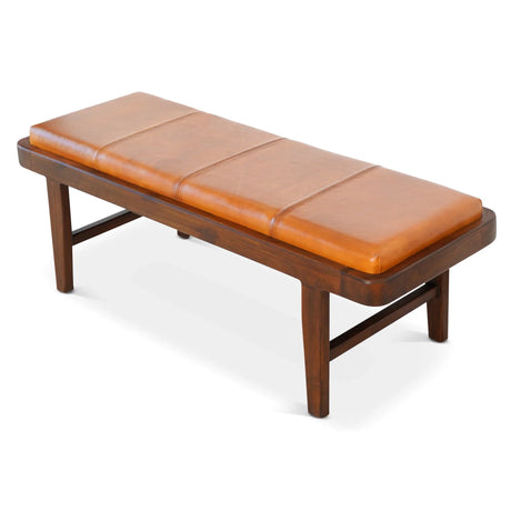 Maddox - Bench - Rustic / Tan - Furniture Home Direct