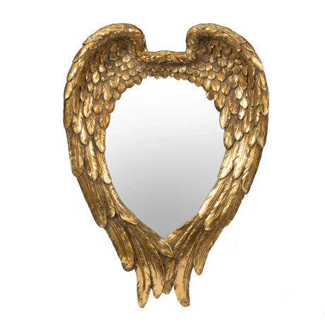 Wing Accent Mirror, Wall Mirror For Living Room - Gold - Furniture Home Direct