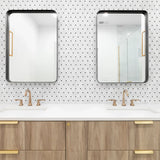 Wall Mirror Rectangular Mirror Metal Framed Mirror Vanity Mirror Dressing Mirror, For Bathroom, Living Room, Bedroom - Furniture Home Direct