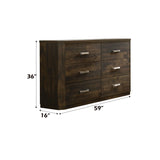 Elettra - Rustic Dresser - Walnut - Furniture Home Direct