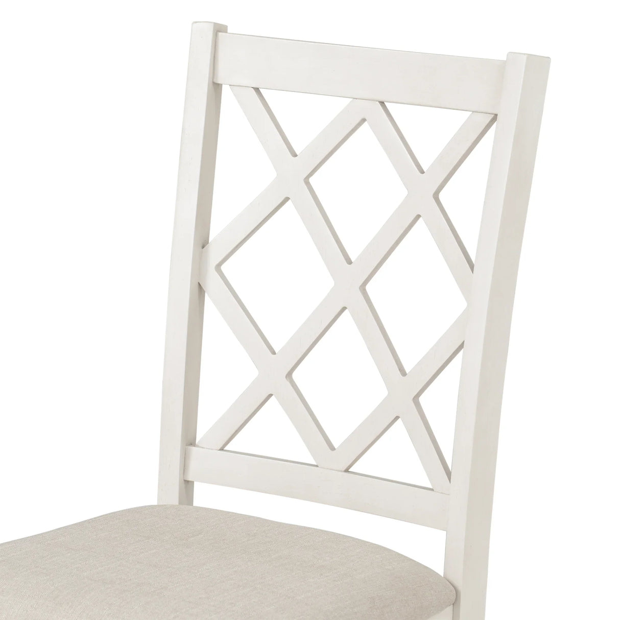 Dining Set Round Table With Upholstered Chairs Walnut Beige - Furniture Home Direct