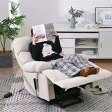 Oversized Power Lift Recliner Chai With Remote Control, Side Pocket, Spacious Seat - Furniture Home Direct