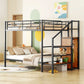 Bunk Bed With Lateral Storage Ladder And Wardrobe - Furniture Home Direct