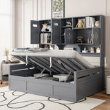 Daybed With All-In-One Cabinet And Shelf - Furniture Home Direct