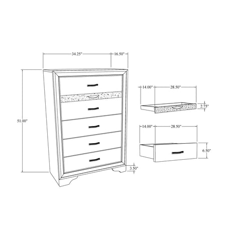 Ryder - Sparkle Chest - Gray - Furniture Home Direct