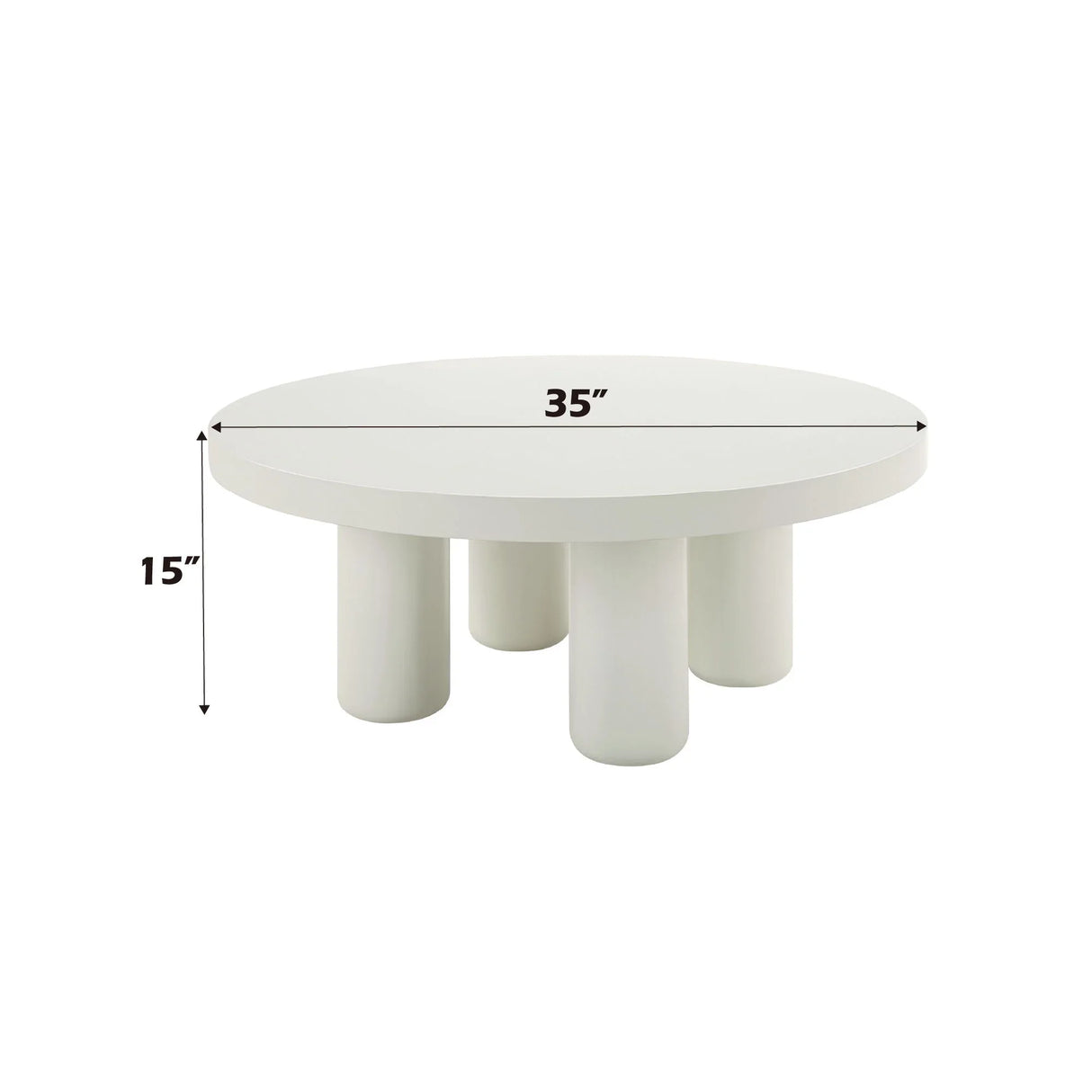 Loanna - Coffee Table - White - Furniture Home Direct