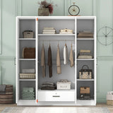 4 Door Wardrobe With 1 Drawer - Furniture Home Direct