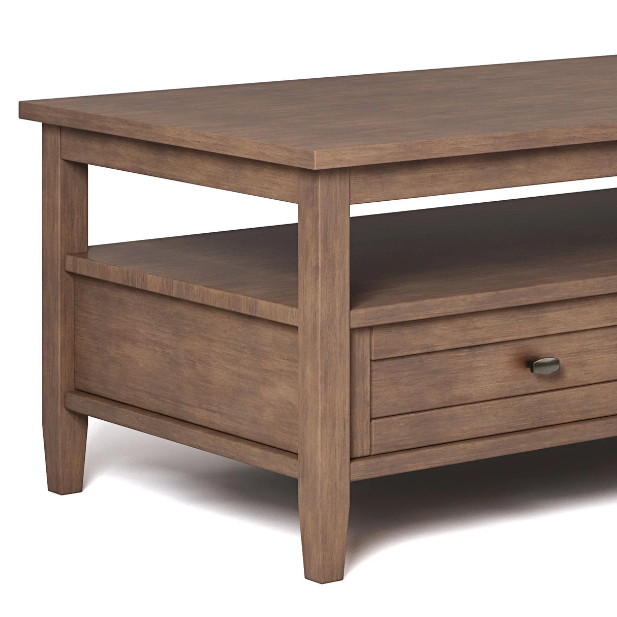 Warm Shaker - Coffee Table - Rustic Natural Aged Brown - Furniture Home Direct