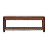 Regency - Woven Bench - Brown - Furniture Home Direct