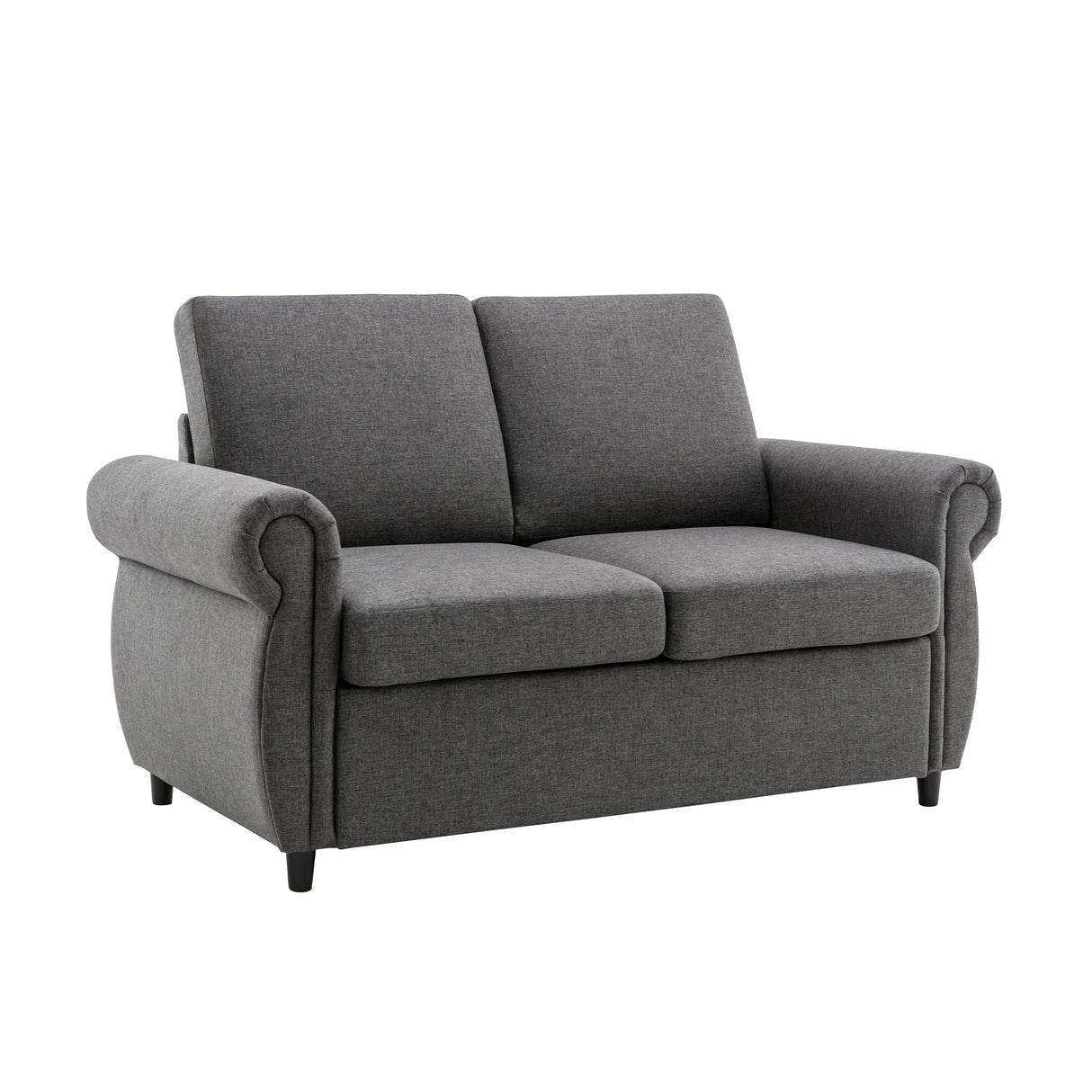 Sleeper Sofa With Twin Size Memory Mattress With Two USB Ports - Gray - Furniture Home Direct