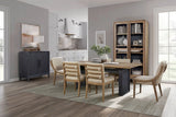 Double Pedestal Table Latte - Light Brown - Furniture Home Direct
