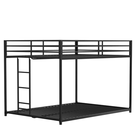 Adam - Full Over Full Bunk Bed - Black - Furniture Home Direct