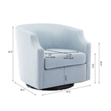 Isabelle - Swivel Glider Barrel Chair - Furniture Home Direct
