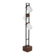 Bento - Contemporary Floor Lamp - Black / Walnut / White - Furniture Home Direct