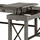 Talmar - Marble Top Weathered Writing Desk With Lift Top - Furniture Home Direct