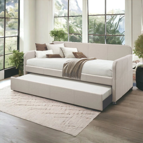 Jagger - Twin Daybed With Trundle - Fog - Furniture Home Direct
