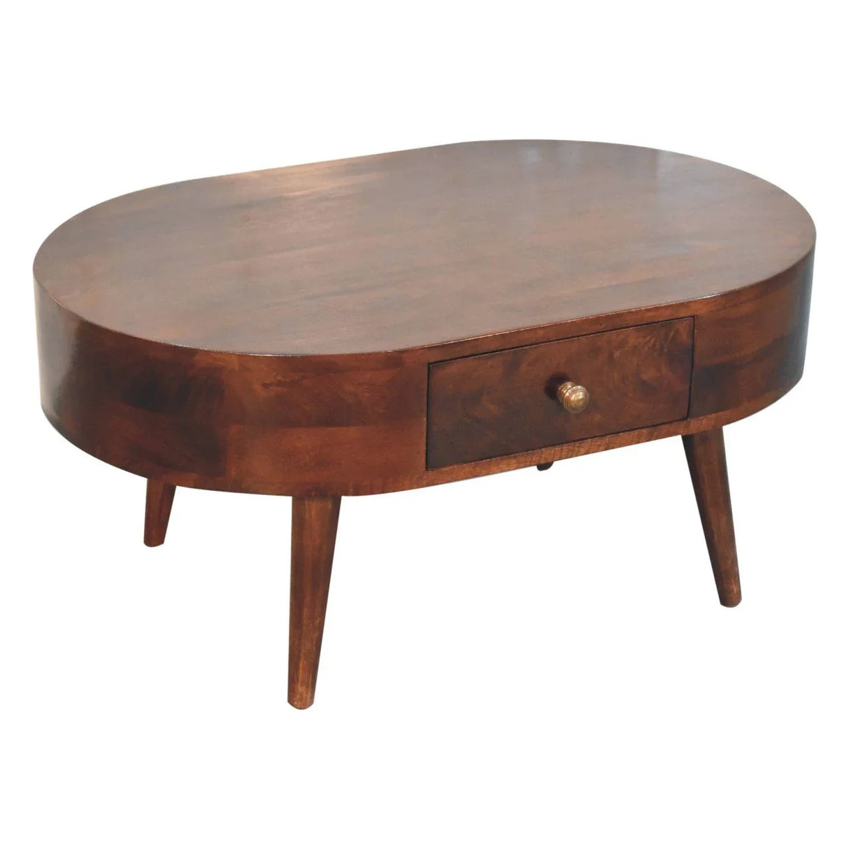 Rounded Wood Table - Furniture Home Direct