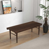 Mia - Mid-Century Modern Bench - Dark Brown - Furniture Home Direct