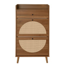 Allen - Rattan 2 Door 1 Drawer Cabinet Shoe Rack For Entrance - Furniture Home Direct