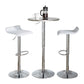 Ale - 3 Piece Bar Set Bistro Round Contemporary Adjustable Oval Footrest - Furniture Home Direct