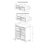 Brenda - Chest With Spacious Drawers - Gray - Furniture Home Direct
