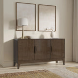 Harper - 3 Door Sideboard Buffet / Storage Cabinet - Walnut Brown - Furniture Home Direct