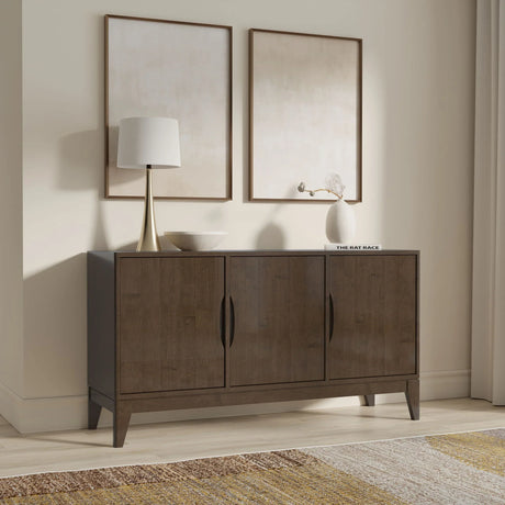 Harper - 3 Door Sideboard Buffet / Storage Cabinet - Walnut Brown - Furniture Home Direct