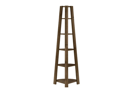 Bookshelf, Bookcase, Etagere, Corner, 5 Tier, For Office, Contemporary & Modern - Furniture Home Direct